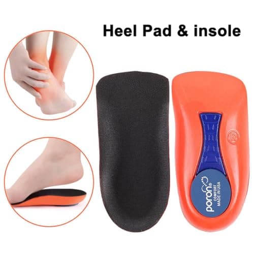 Orthotic 3/4 Length Insoles for Plantar Fasciitis, Arch Support and Heel Spur Pain Relief for Women and Men