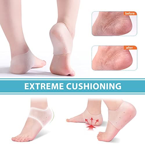 Gel Heel Protectors for Achilles Tendinitis, Blisters, and Plantar Fasciitis
