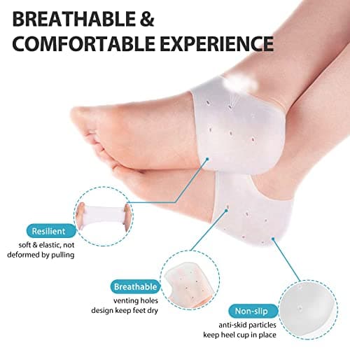 Gel Heel Protectors for Achilles Tendinitis, Blisters, and Plantar Fasciitis