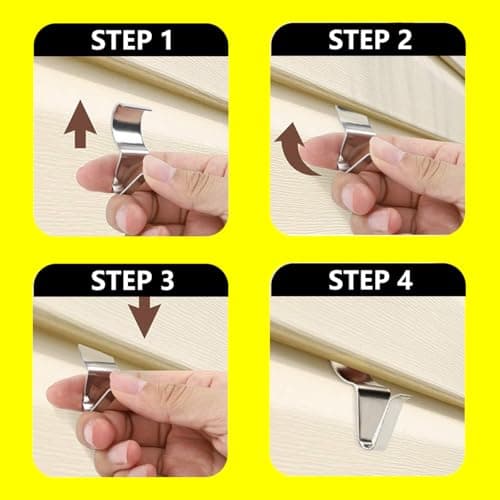 Heavy Duty Stainless Steel Vinyl Siding Hooks for Outdoor Decor (10 Pack)