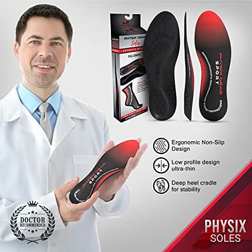 Physix Gear Plantar Fasciitis Insoles - XS