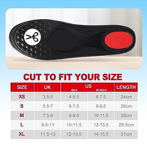 Orthotic Arch Support Insoles for Flat Feet Pain Relief