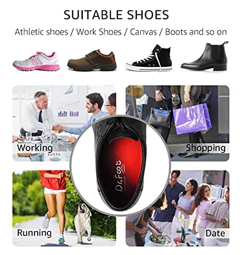 Orthotic Insoles for Flat Feet Relief - X-Small Size (Men's 3-4.5 / Women's 4-5.5)