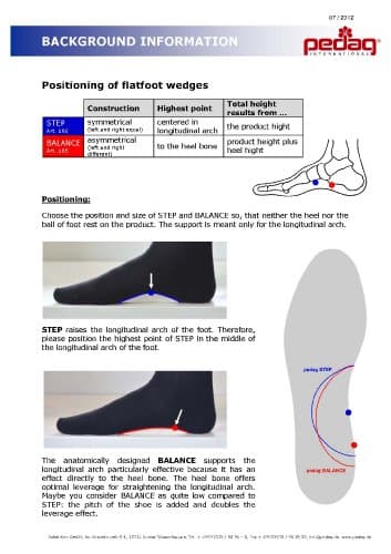 Step 166475 Symmetrical Self-Adhesive Arch Support Inserts