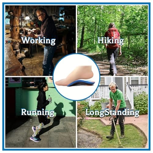 Orthotic Insoles for Plantar Fasciitis, Flat Feet, Over-Pronation, Heel Spur